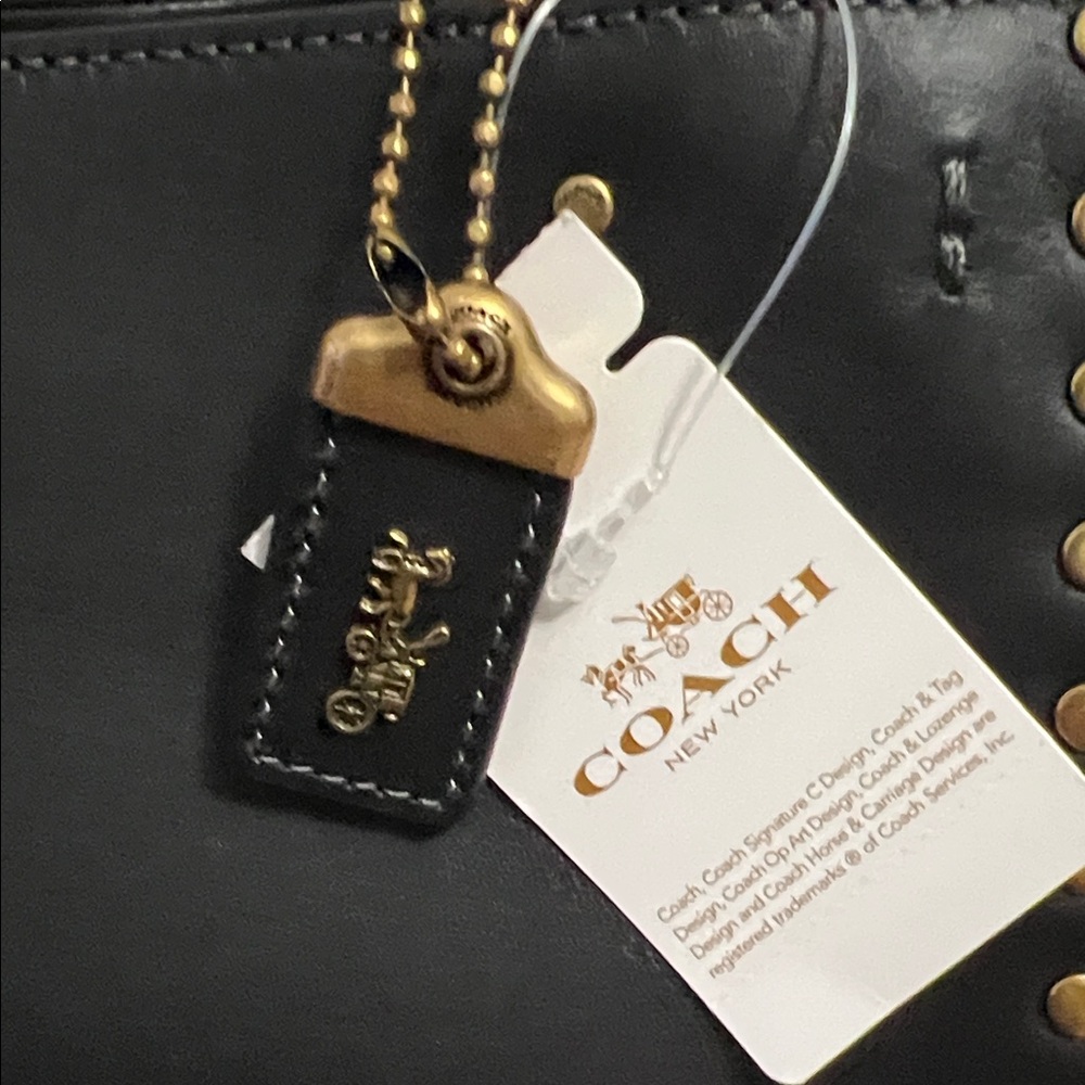 Coach Black Studded Women's Mini Bag - Picture 2 of 12